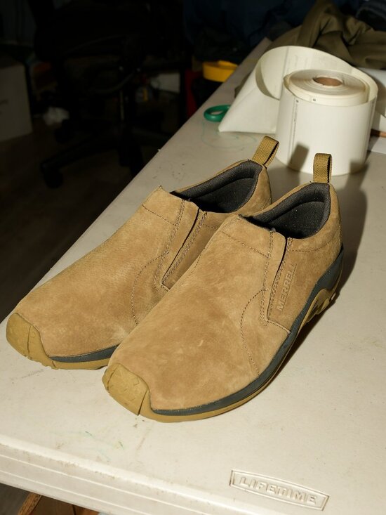 Men’s Merrell Jungle Moc‎ Regular Khaki Suede Slip-On Shoes main image 7